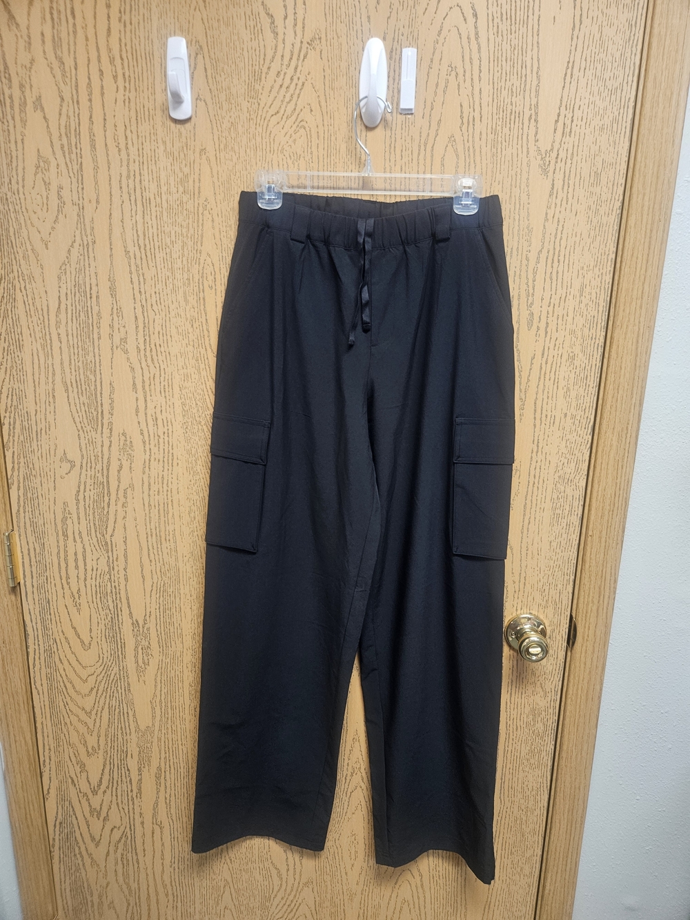 Skechers Black Cargo Drawstring Pants - Womens